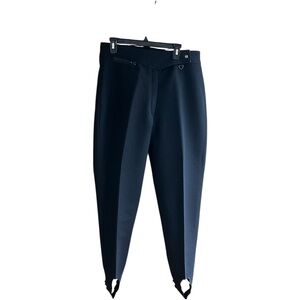 Obermeyer vintage black wool nylon spandex ski stirrup pants